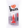 I Love Butt Plug Slim S I Love Butt 8.5 x 3 cm Rouge